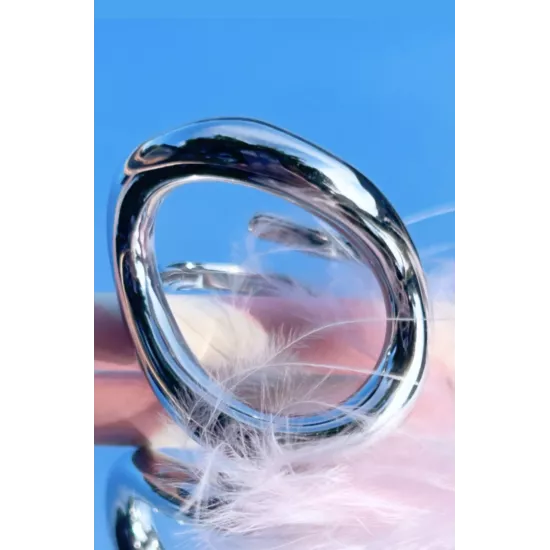 Bague ovale tendance en acier inoxydable réglable