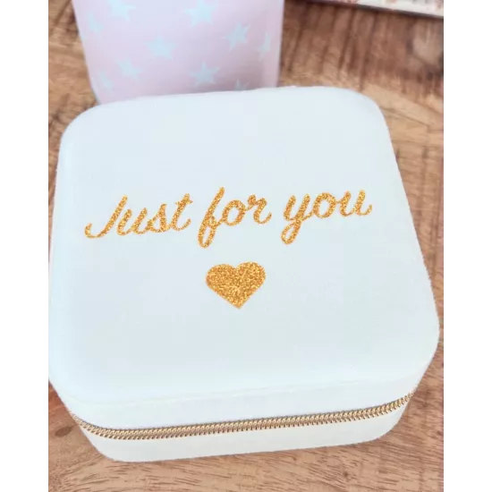 Boîte à bijoux de voyage Just for you | La Poupinette Pocket