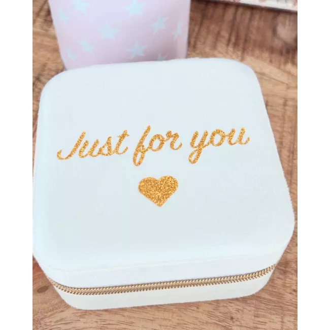 Boîte à bijoux de voyage Just for you | La Poupinette Pocket