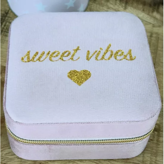 Boîte à bijoux de voyage Sweet vibes | La Poupinette Pocket
