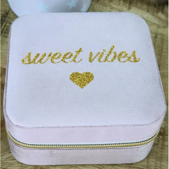 Boîte à bijoux de voyage Sweet vibes | La Poupinette Pocket