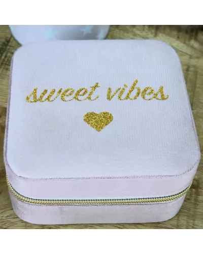 Boîte à bijoux de voyage Sweet vibes | La Poupinette Pocket