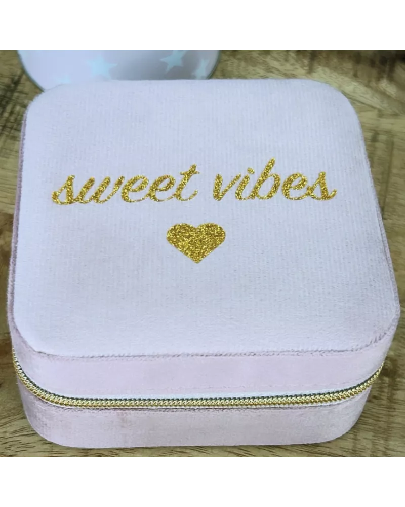 Boîte à bijoux de voyage Sweet vibes | La Poupinette Pocket
