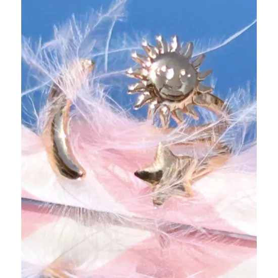 Bague acier doré Ilona - My Poupi