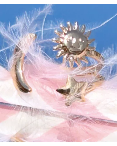 Bague acier doré Ilona - My Poupi