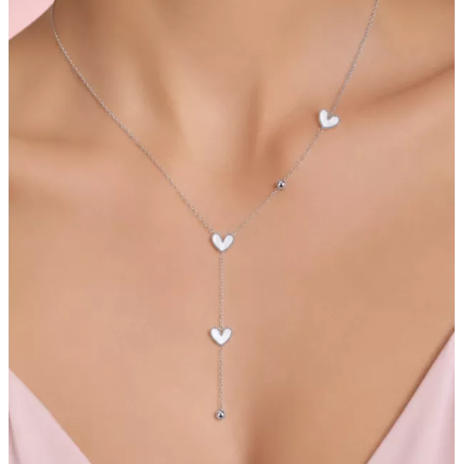 Collier Y Anya en acier inoxydable doré ou argenté | My Poupi