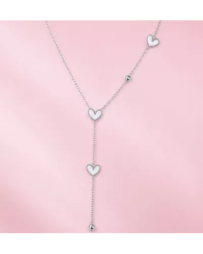 Collier Y Anya en acier inoxydable doré ou argenté | My Poupi