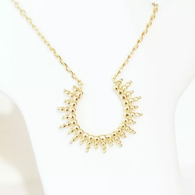 collier Demisol plaqué or