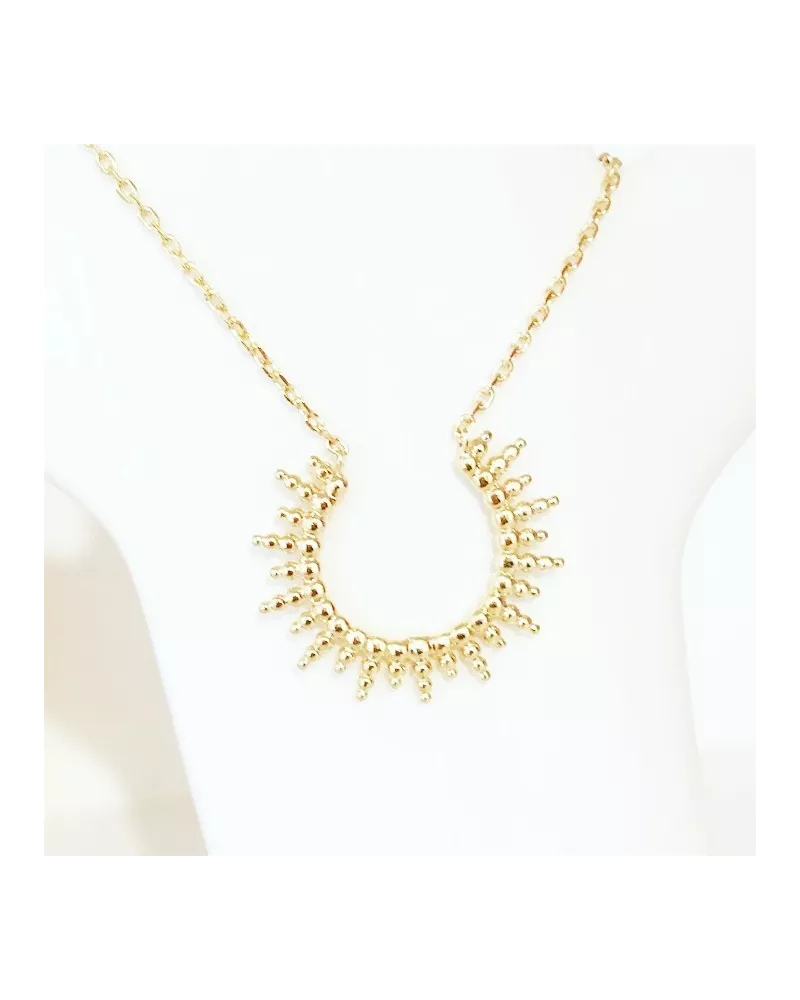 collier Demisol plaqué or