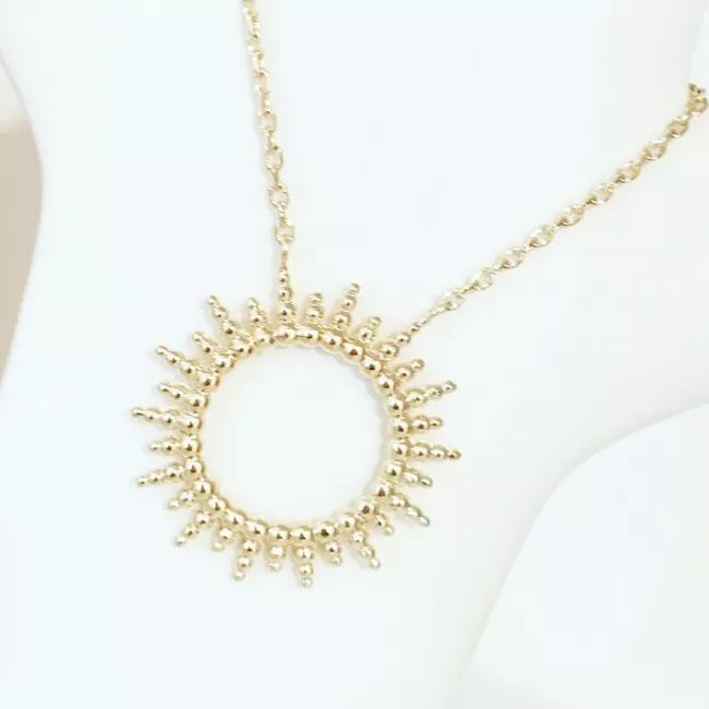 collier Demisol plaqué or