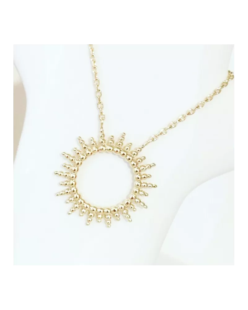 collier Demisol plaqué or