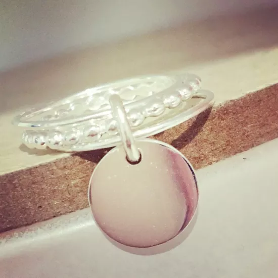 Bague 3 anneaux et sa médaille.