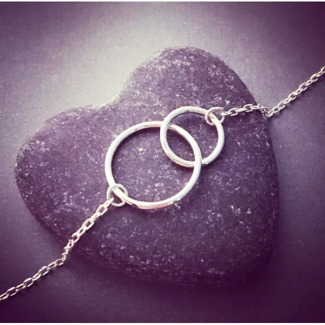 Bracelet mini double cercle évidé