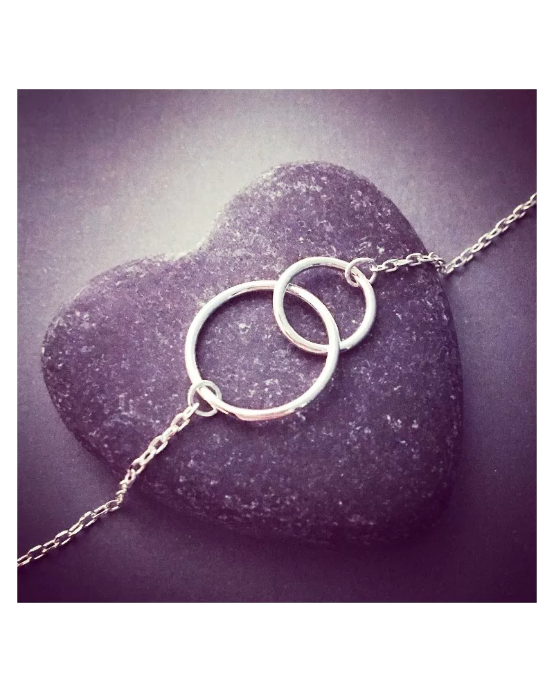 Bracelet mini double cercle évidé