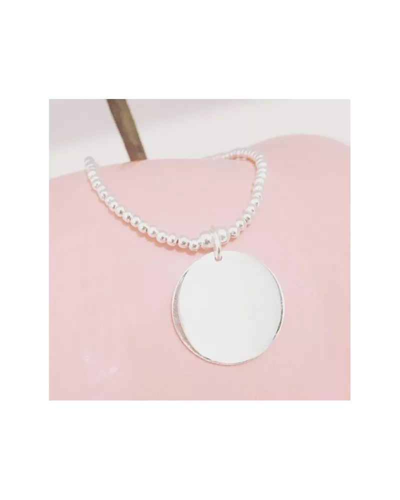 Bracelet élastique en argent 925.