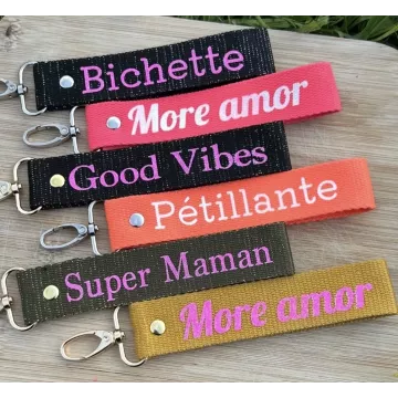 Porte clés en sangle